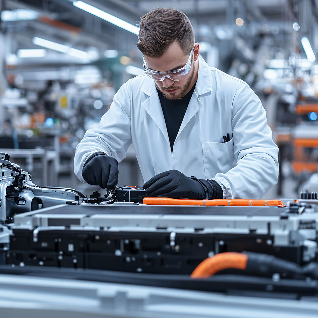 Produktionshalle mit moderner Elektronikfertigung bei Limtronik